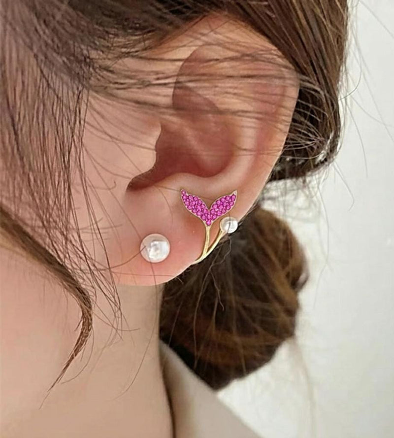 Korean Fish Tail Earrings for Women | AUJ-939