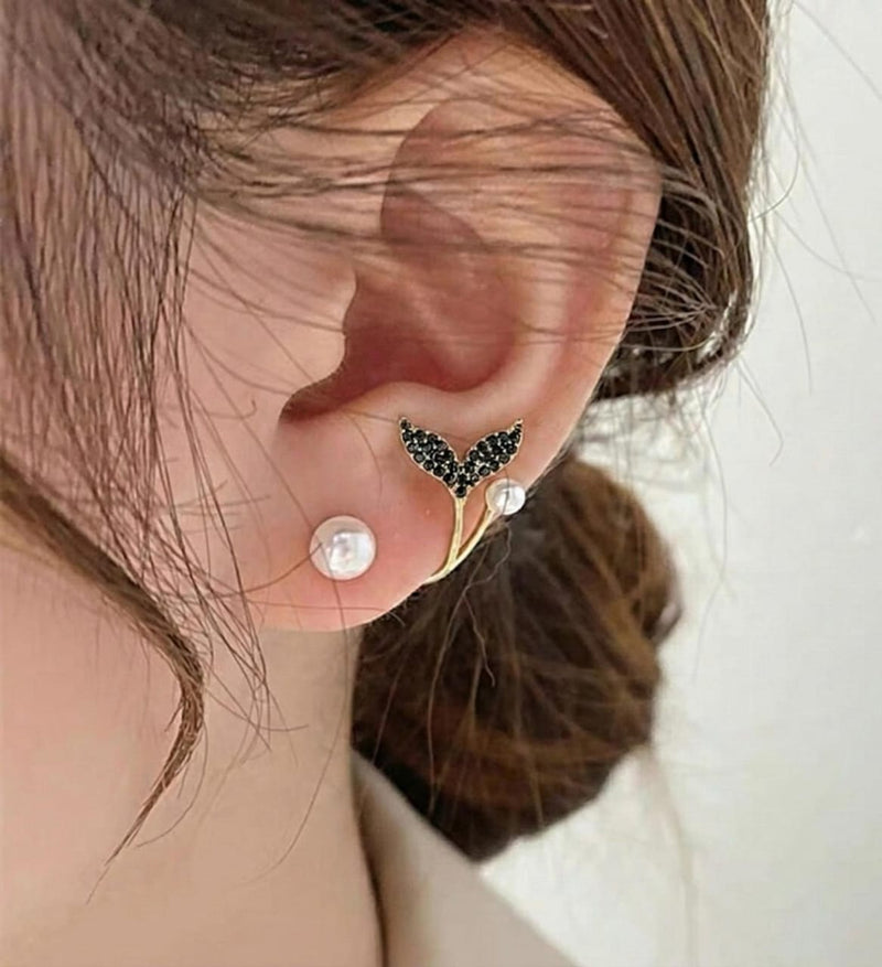 Korean Fish Tail Earrings for Women | AUJ-939