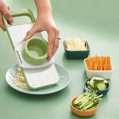 5 in 1 Vegetable Cutter – Multifunctional Stainless Steel Vegetable Slicer & Chopper