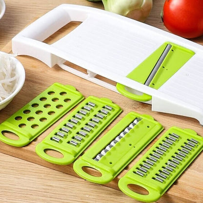 5 in 1 Vegetable Cutter – Multifunctional Stainless Steel Vegetable Slicer & Chopper