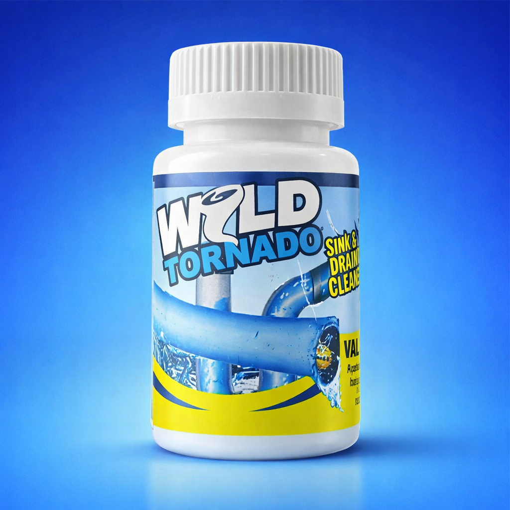 Wild Tornado Drain Cleaner Powder – Powerful Sink & Pipe Clog Remover