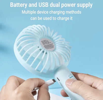 Portable Rechargeable Mini Desktop Cooling Fan – Personal Air Fan