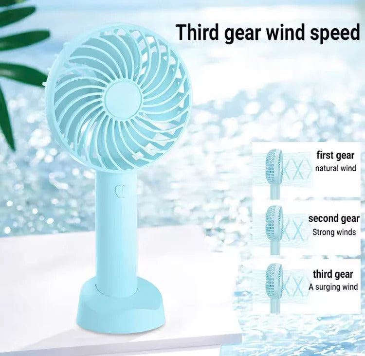 Portable Rechargeable Mini Desktop Cooling Fan – Personal Air Fan