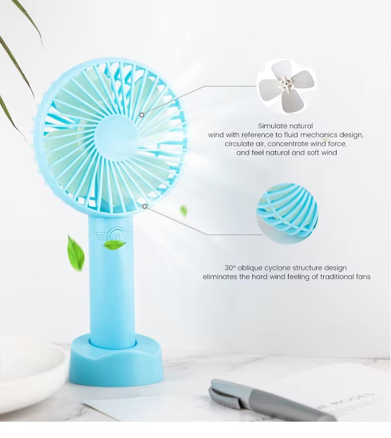 Portable Rechargeable Mini Desktop Cooling Fan – Personal Air Fan