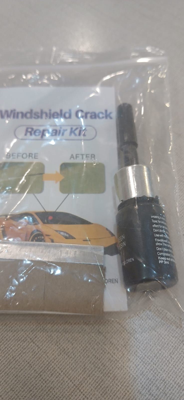 Windshield Crack Repair Kit – 2 PCs | Car Glass Chip & Crack Repair Tool