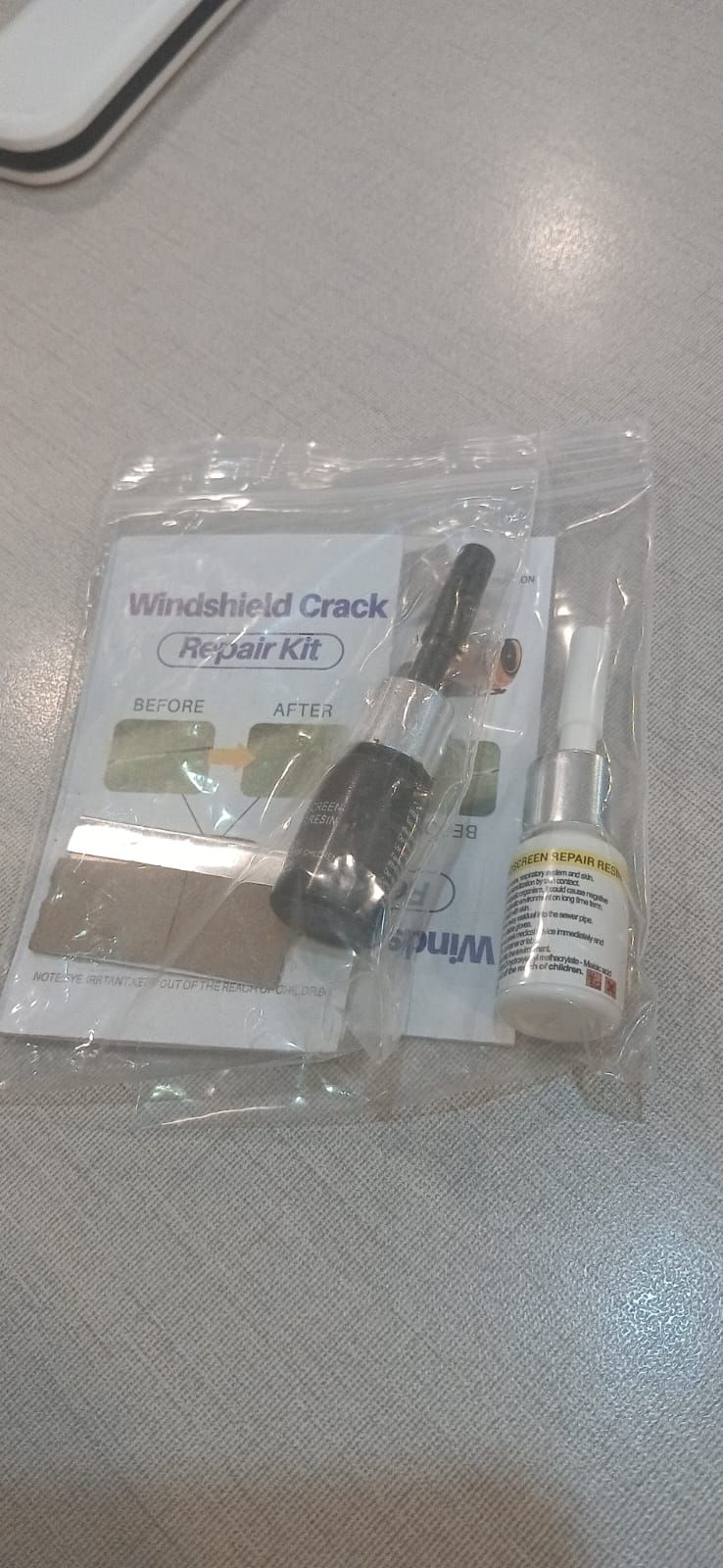 Windshield Crack Repair Kit – 2 PCs | Car Glass Chip & Crack Repair Tool