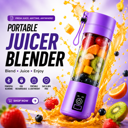 Electric Fruit Extractor Juice Blender Machine Rechargeable