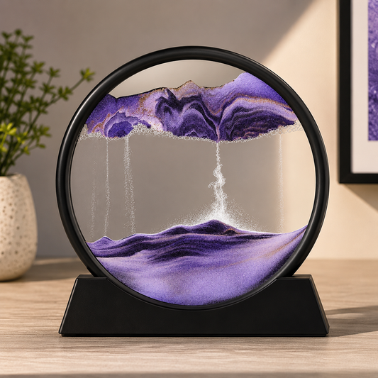 3D Moving Sand Art LED Lamp | Premium Flowing Sand Night Light for Home & Office