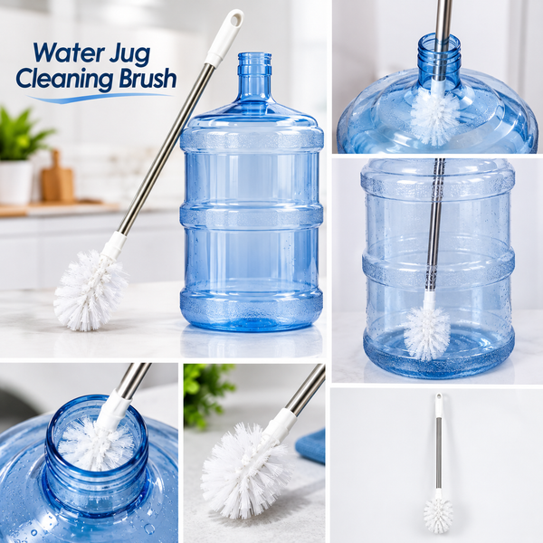 19L Water Bottle Cleaning Brush | Adjustable 40–60cm Long Handle