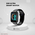 D20 Ultra Smart Watch – Fitness Tracker with Heart Rate & Health Monitoring