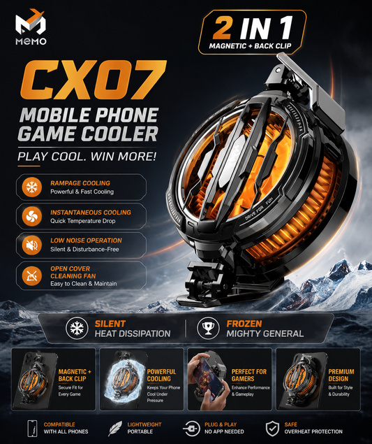 MEMO CX07 15W Magnetic Phone Cooler Fan for Gaming